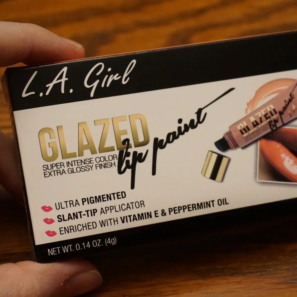 L.A. Girl Glazed Vitamin E Lip Paint Sample Elude
